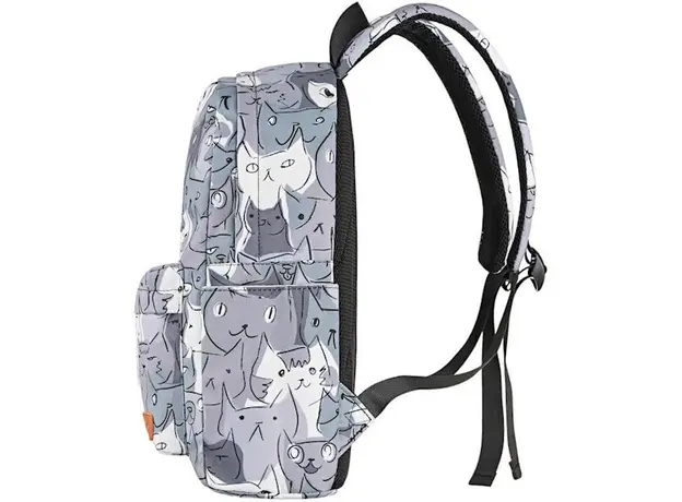 ლეპტოპის ჩანთა 2E BPT6114GC 13″ Backpack, TeensPack Cats, Gray, 4 image