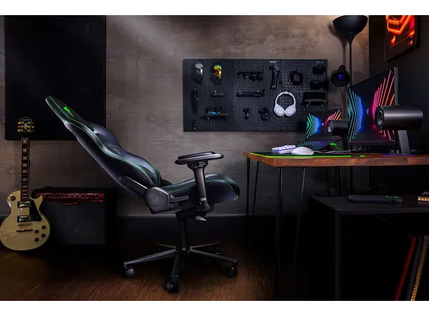სათამაშო სავარძელი RAZER Gaming chair Enki Black/Green, 9 image