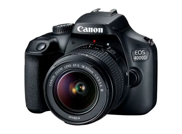 ფოტოაპარატი EOS 4000D 18-55 DC  KIT+ Lens EF-S 18-55   , 18MP APS-C CMOS sensor , 2,7″ LCD screen , 1080P Full-HD EOS Movie, 3 image