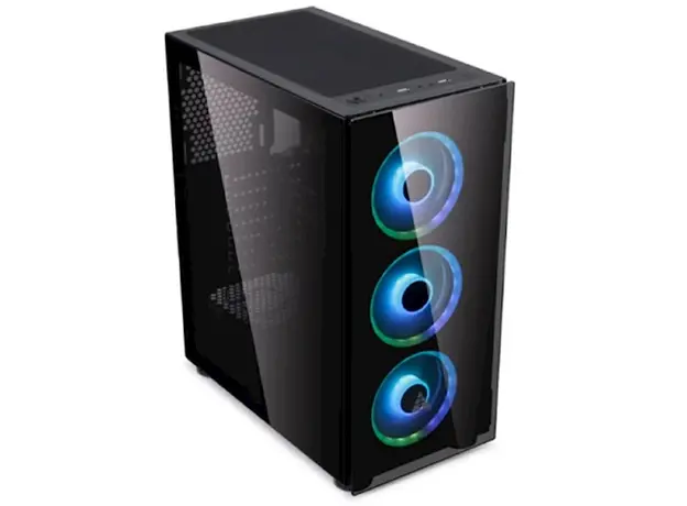 ქეისი Golden Field 1099B ATX Case with 4x12cm RGB fan