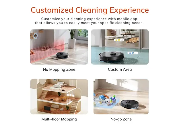 რობოტი მტვერსასრუტი Ilife A20, 4000Pa Laser Navigation Robotic Vacuum & Mop With APP Control, Black, 6 image