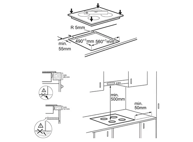 გაზქურის ზედაპირი Electrolux EIV634, 8 image