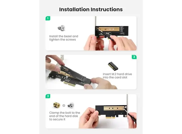 ადაპტერი Ugreen CM302 (70503), M.2 NVME to PCle 3.0 Adapter, 3 image