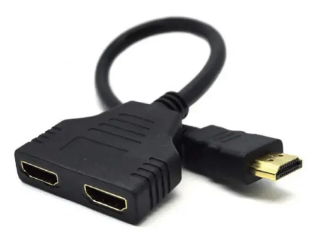 ადაპტერი Gembird DSP-2PH4-04 Passive HDMI dual port cable, 2 image