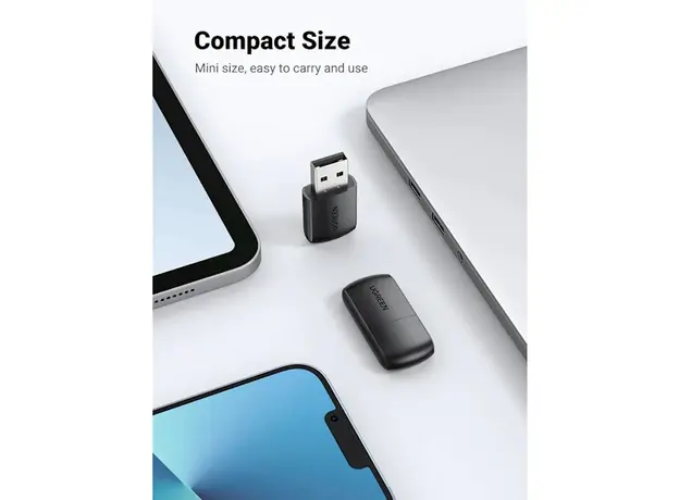 USB ადაპტერი Ugreen CM448 (20204), 2.4GHz, External Network Adapter, Black, 3 image