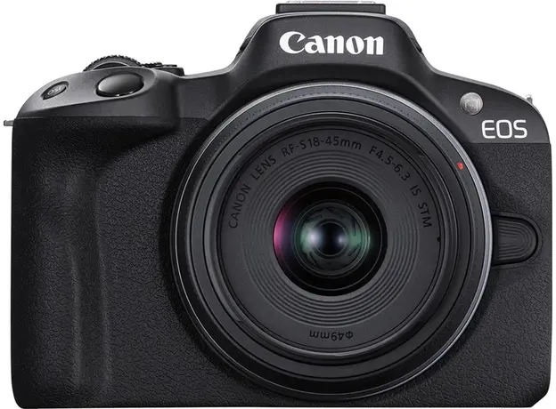 ციფრული ფოტოაპარატი Canon EOS R50 Mirrorless Camera with 18-45mm Lens (Black), 2 image