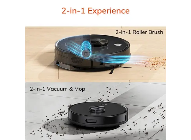 რობოტი მტვერსასრუტი Ilife A20, 4000Pa Laser Navigation Robotic Vacuum & Mop With APP Control, Black, 7 image