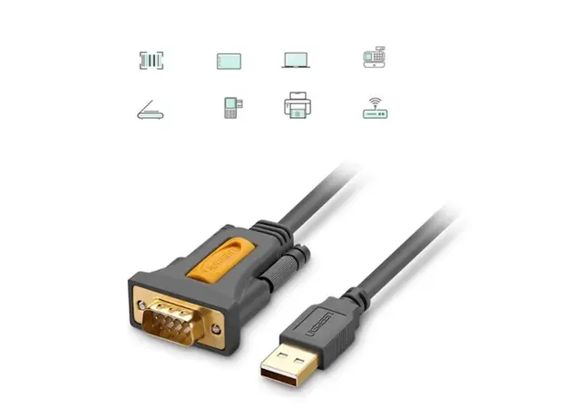 ადაპტერი UGREEN CR104 (20222) USB to DB9 RS232 Adapter Cable 2m, 6 image