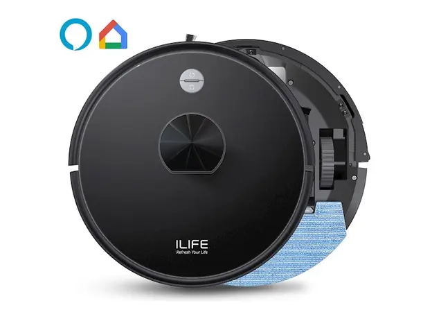 რობოტი მტვერსასრუტი Ilife A20, 4000Pa Laser Navigation Robotic Vacuum & Mop With APP Control, Black, 3 image