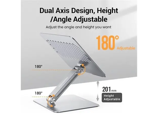 ნოუთბუქის სადგამი UGREEN LP339 (40291), Laptop Stand, Silver, 4 image