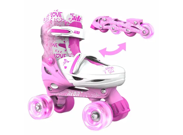 საბავშვო როლიკები 2 IN 1 NEON COMBO CYBER SKATES NT31P4 (34-37), 4 image