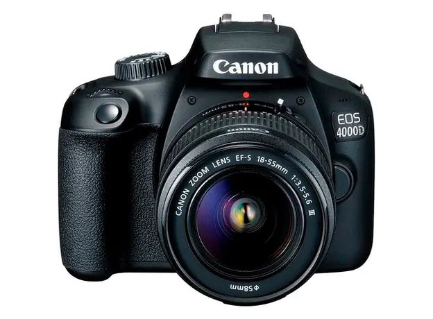 ფოტოაპარატი EOS 4000D 18-55 DC  KIT+ Lens EF-S 18-55   , 18MP APS-C CMOS sensor , 2,7″ LCD screen , 1080P Full-HD EOS Movie