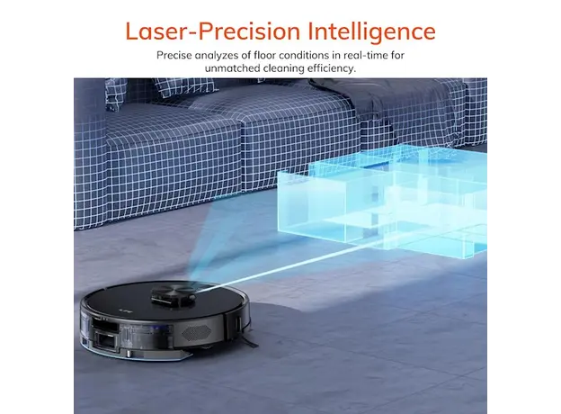 რობოტი მტვერსასრუტი Ilife A20, 4000Pa Laser Navigation Robotic Vacuum & Mop With APP Control, Black, 9 image