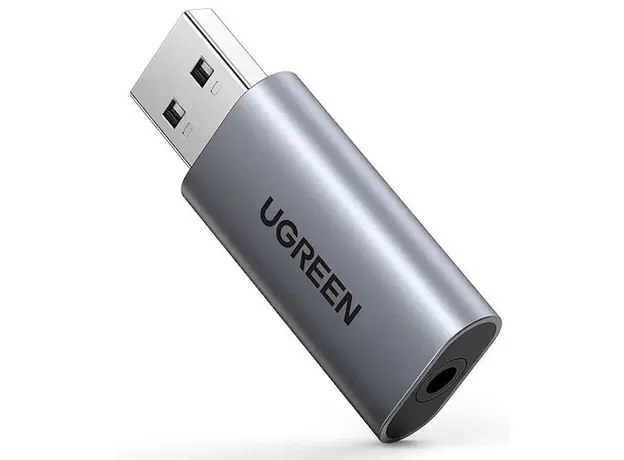USB ხმის ბარათი UGREEN USB 2.0 to 3.5mm Audio Adapter (CM383) 80864