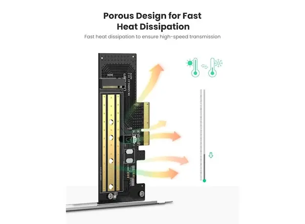 ადაპტერი Ugreen CM302 (70503), M.2 NVME to PCle 3.0 Adapter, 5 image