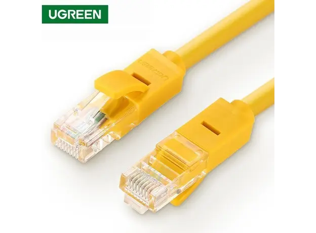 LAN კაბელი UGREEN Patch Cord NW103 (30642) Cat 5e UTP Lan Cable 10m (Yellow)