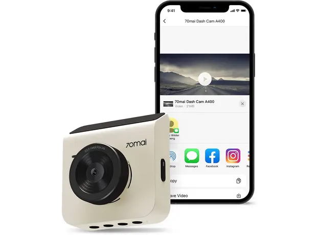 ვიდეო რეგისტრატორი Xiaomi 70mai Dash Cam A400 Grey