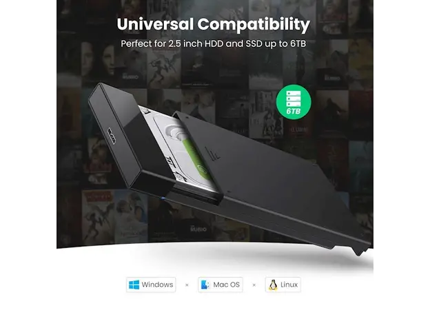მყარი დისკის ქეისი UGREEN 2.5 Inch Hard Drive Box, 3 image