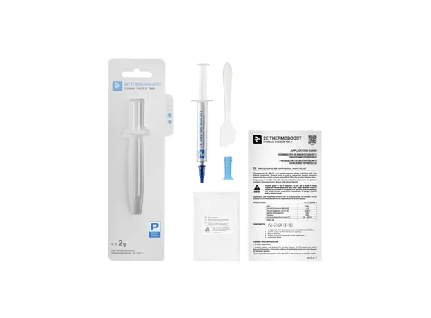 თერმო პასტა 2E THERMOBOOST PROFI TB8-2, (8.3 W/M-K), 2 G, GREY, 2E-TB8-2, 4 image
