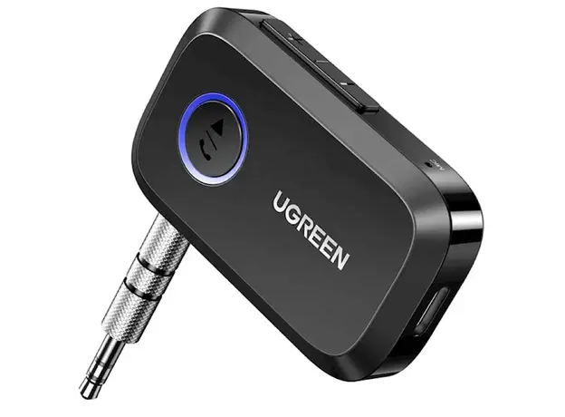 Bluetooth მიმღები UGREEN CM596 (90748), Bluetooth, AUX, Car Adapter, Black, 2 image