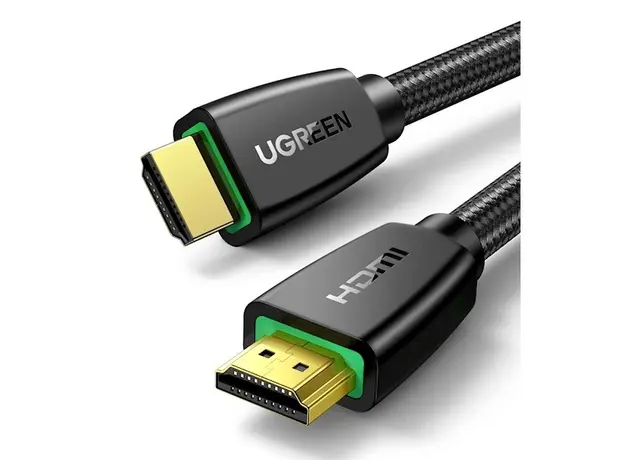 HDMI კაბელი UGREEN HD118 (40410) High-End HDMI Cable with Nylon Braid 2m (Black)