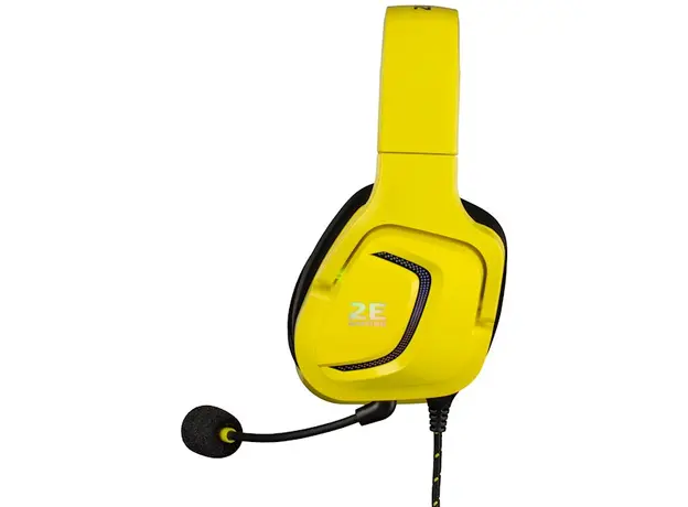 ყურსასმენი 2E HG340 Wired Gaming Headset RGB, USB 7.1, Yellow, 5 image