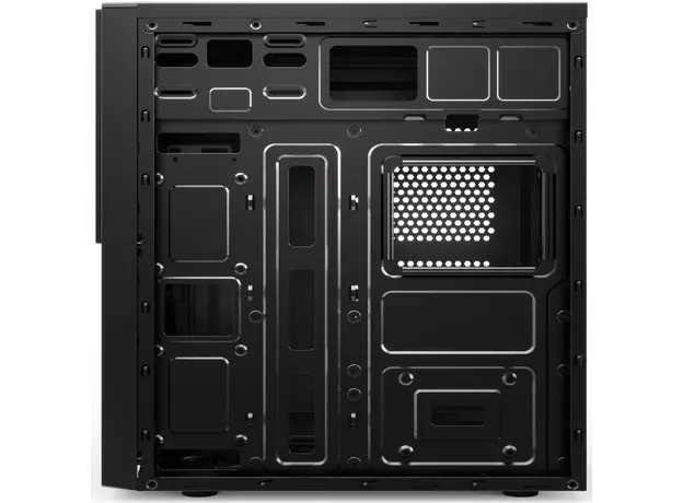 ქეისი 2E Computer case ALFA (E1903U-400)with PSU 2EATX400, MidT,2xUSB2.0,1xUSB3.0, steel (side panel), black, 4 image