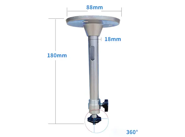პროექტორის საკიდი Allscreen CS-302B, Ceiling Mount For Projector, 180mm, Silver, 3 image