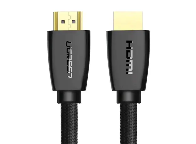 HDMI კაბელი UGREEN HD118 (40410) High-End HDMI Cable with Nylon Braid 2m (Black), 4 image