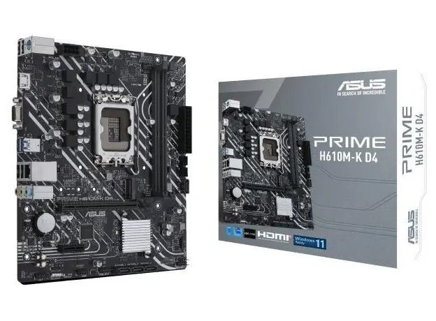 დედა დაფა ASUS PRIME H610M-K D4 s1700 H610 2xDDR4 M.2 HDMI-VGA mATX