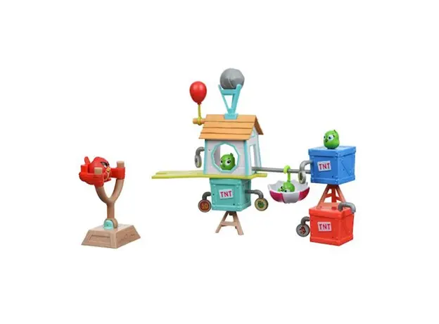 სათამაშო ნაკრები Jazwares ANB - Medium Playset (Pig City Build 'n Launch Playset), 3 image