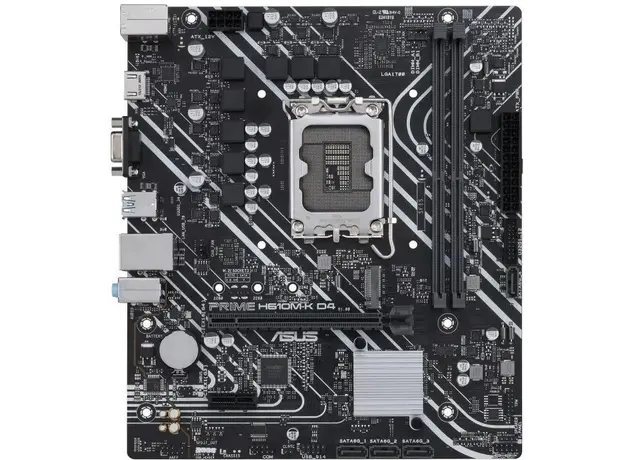 დედა დაფა ASUS PRIME H610M-K D4 s1700 H610 2xDDR4 M.2 HDMI-VGA mATX, 2 image