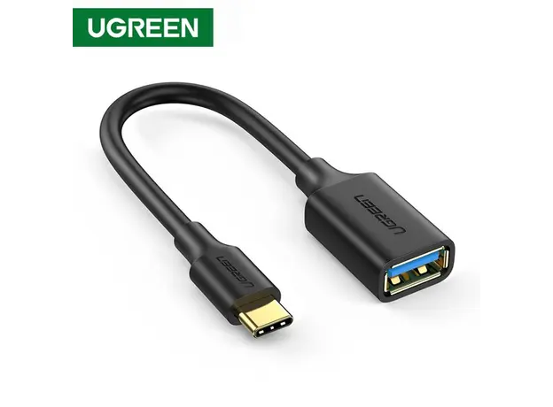 OTG კაბელი UGREEN 30701 USB-C Male to USB 3.0 Female OTG Cable Black USB 3.0 15 cm