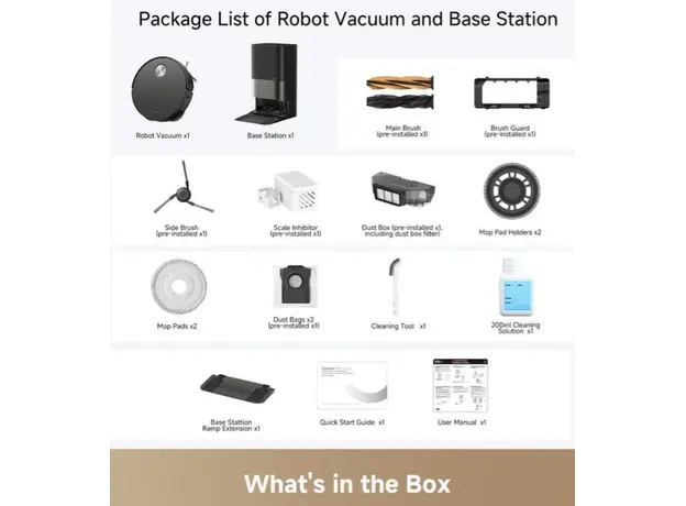 რობოტი მტვერსასრუტი DREAME X50 Ultra Black/RLX85CE-4, 3 image