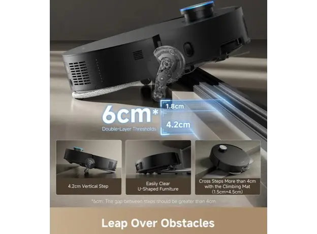 რობოტი მტვერსასრუტი DREAME X50 Ultra Black/RLX85CE-4, 4 image