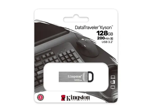 ფლეშ მეხსიერება Kingston 128GB DataTraveler Kyson (DTKN/128GB), 4 image
