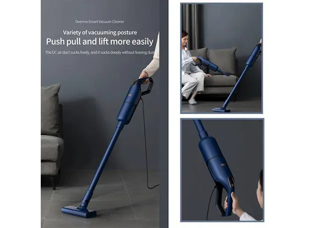 მტვერსასრუტი deerma DX1000W Blue, 4 image