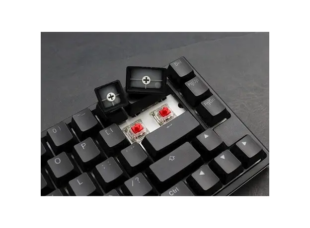 კლავიატურა Ducky Keyboard  One 2 SF, Cherry Speed Silver, RGB LED, RU, Black-White, 6 image
