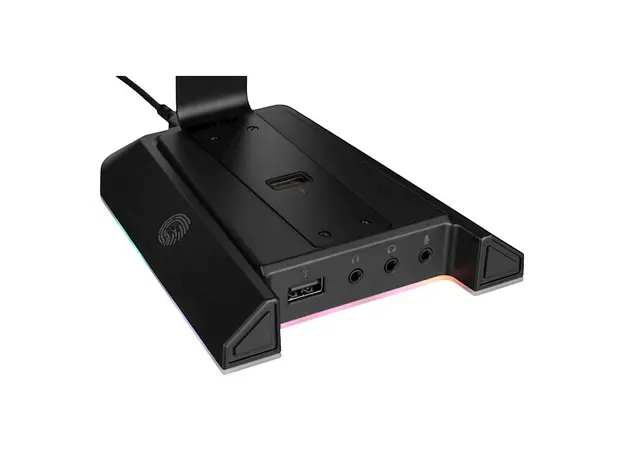 ყურსასმენის სადგამი 2E 2E-GST320UB Gaming 3in1 GST320 Headset Stand, RGB, USB, Black, 6 image