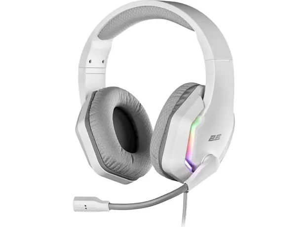 ყურსასმენი 2E HG315 Gaming Headset, Wired, RGB, USB, White, 3 image
