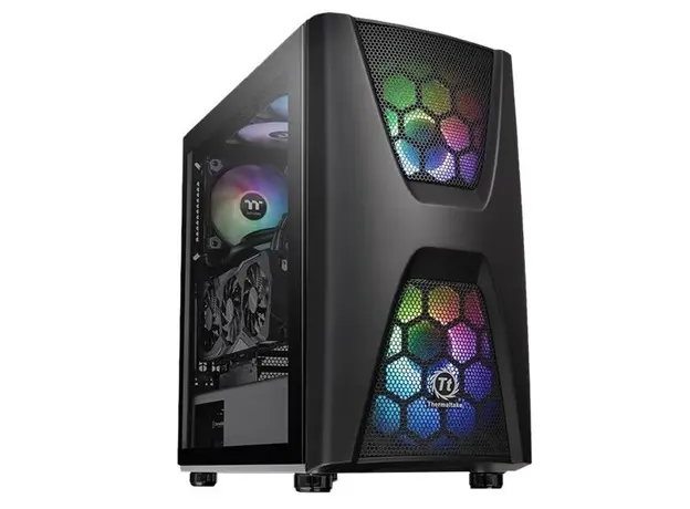 ქეისი Thermaltake CA-1N5-00M1WN-00 Commander C34, ARGB, Mid-tower Case, Tempered Glass, Black, 2 image