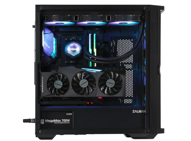 პროცესორის ქეისი Zalman Computer case Z10 PLUS BLACK, without PSU, 3 image