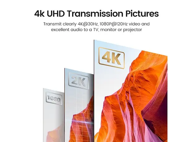 HDMI გადამცემი და მიმღები UGREEN CM438 (80641), 4K Wireless HDMI Transmitter And Receiver, Black, 4 image