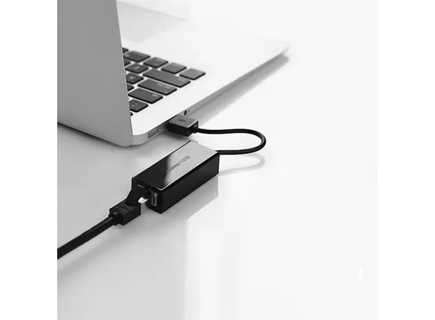 ლან ადაპტერი UGREEN EA20254 (20254) USB to LAN 10/100Mbps Ethernet Adapter (Black), 2 image