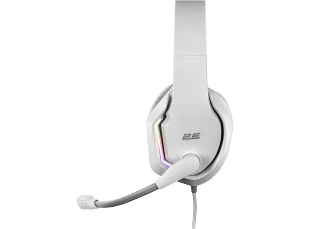 ყურსასმენი 2E HG315 Gaming Headset, Wired, RGB, USB, White, 5 image