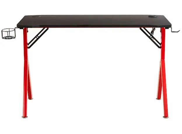 სათამაშო მაგიდა Furnee TE-Y18, Gaming Desk, Red/Black, 3 image
