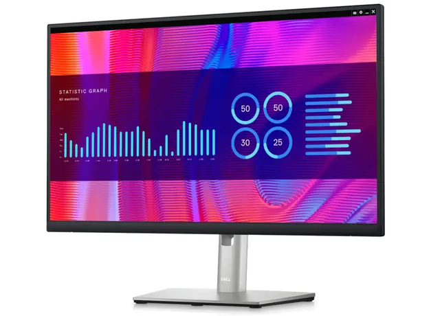 მონიტორი DELL Monitor 23.8" P2423DE HDMI, DP, USB-C, RJ-45, IPS, 2560x1440, sRGB 99%, Pivot, 4 image