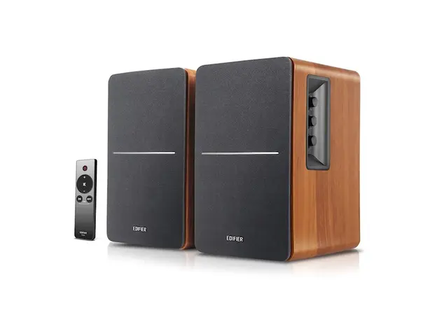 სტუდიური მონიტორი Edifier R1280Ts Active 2.0 Bookshelf Speaker Set, 42W RMS, Brown, 2 image