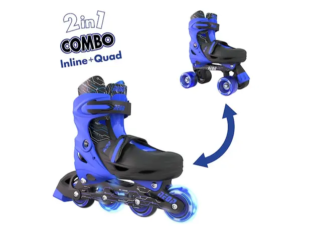 როლიკები NEON COMBO SKATES (SIZE 12-2) (Blue), 2 image