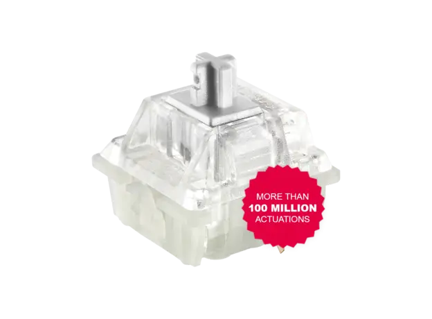 კლავიატურა Ducky Keyboard  One 2 SF, Cherry Speed Silver, RGB LED, RU, Black-White, 8 image